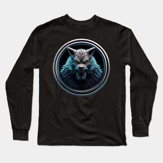 Halloween Werewolf 01 Long Sleeve T-Shirt by PDA Southend